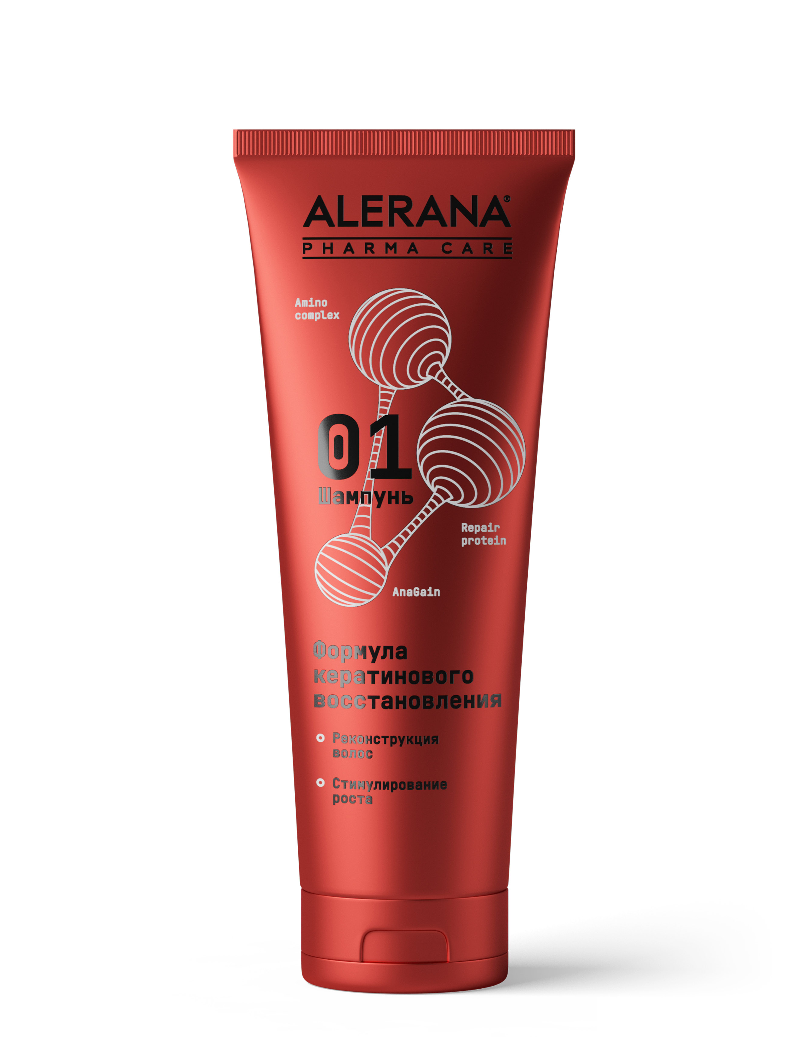 ALERANA® PHARMA CARE Шампунь формула кератинового восстановления